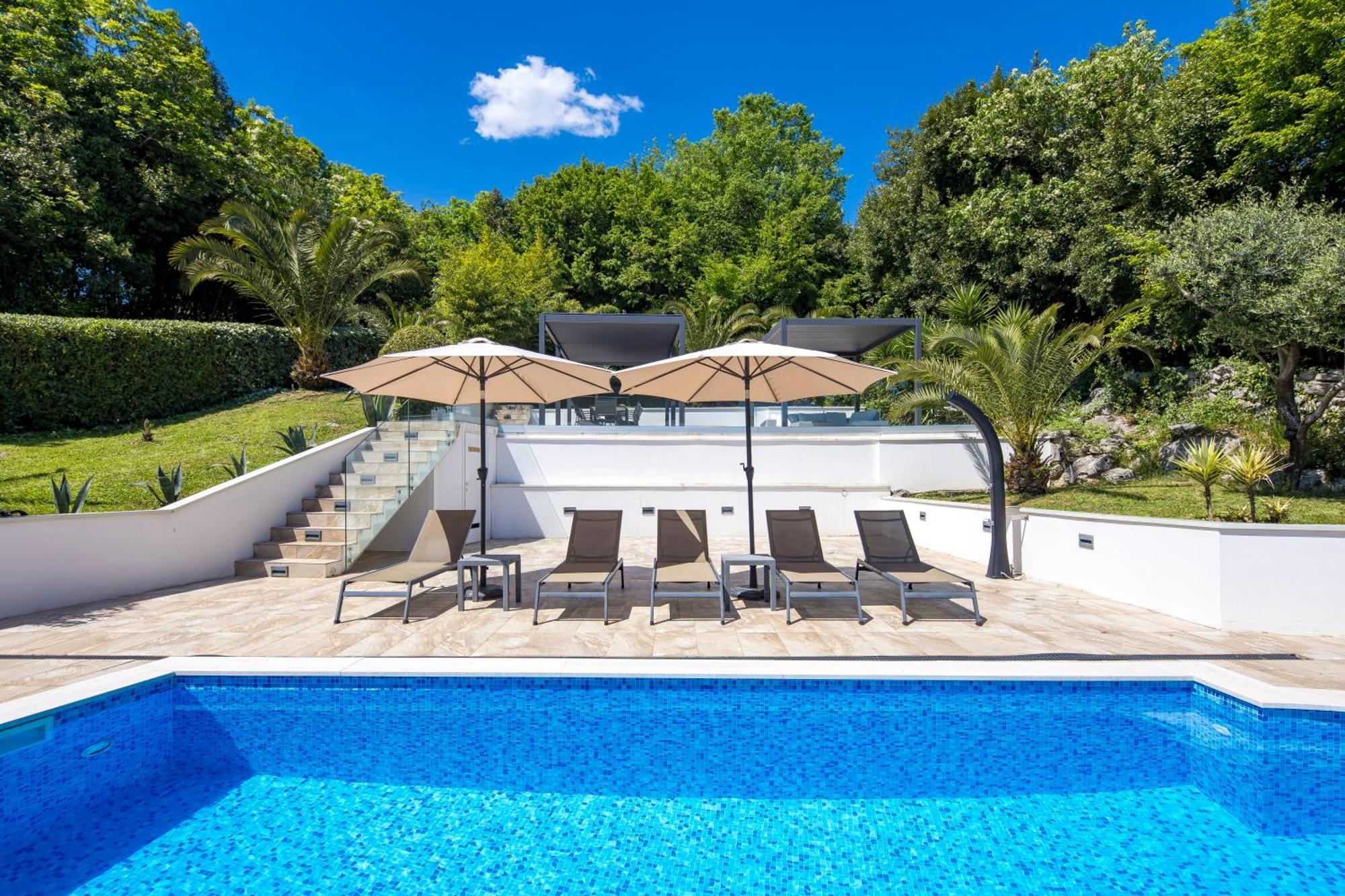 Villa Garden Apartment With Pool Opatija Exterior photo